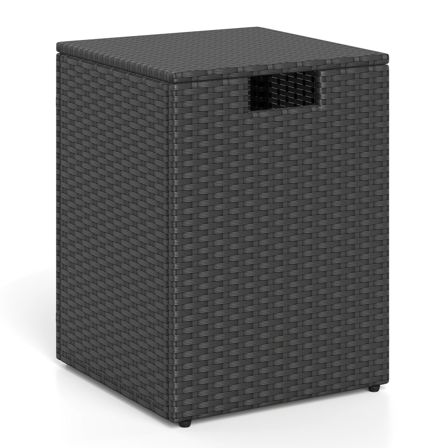 Rattan Propane Tank Cover, Patio Side Table, Black Fire Pit Tables at Gallery Canada