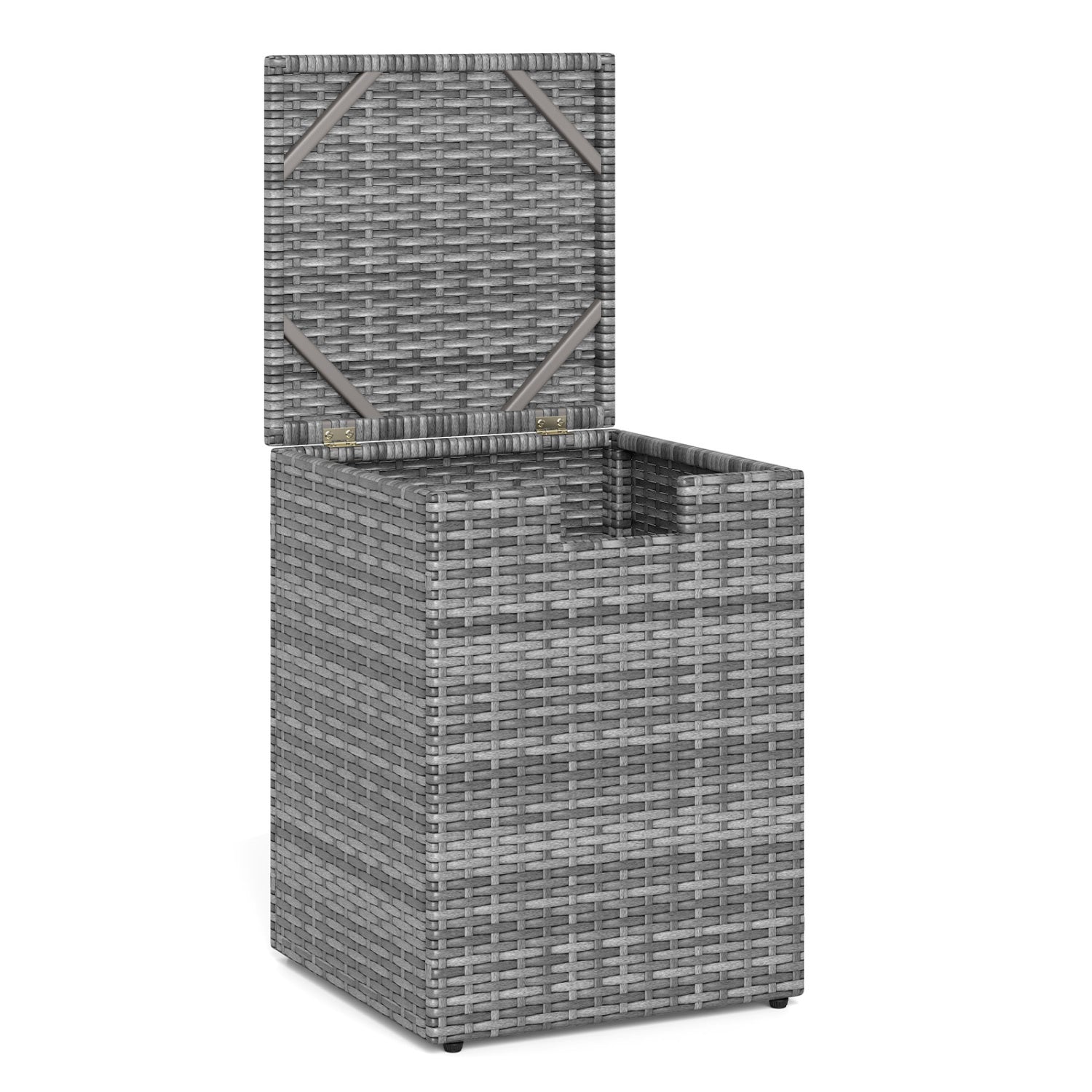 Rattan Propane Tank Cover, Patio Hideaway Tank Side Table, Gray Fire Pit Tables at Gallery Canada