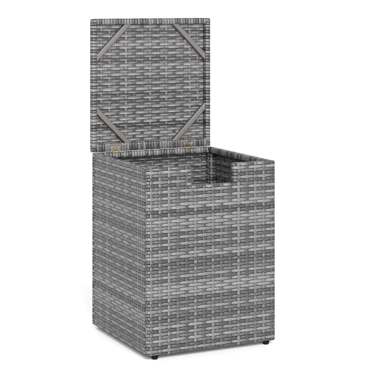 Rattan Propane Tank Cover, Patio Hideaway Tank Side Table, Gray Fire Pit Tables at Gallery Canada