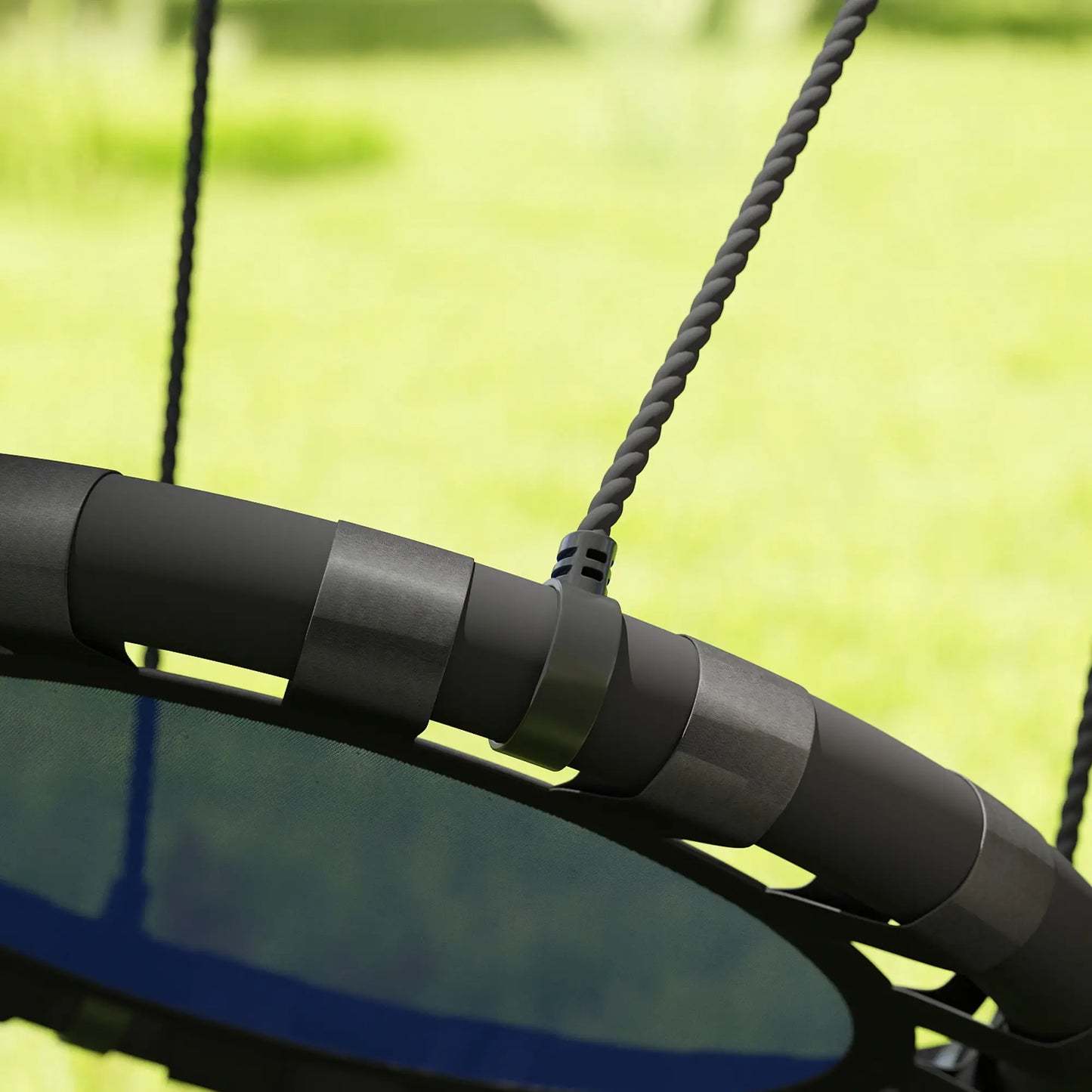 24 Inch Kids Saucer Tree Swing, Adjustable Ropes, Outdoor, Backyard, Blue Gym Sets & Swings at Gallery Canada