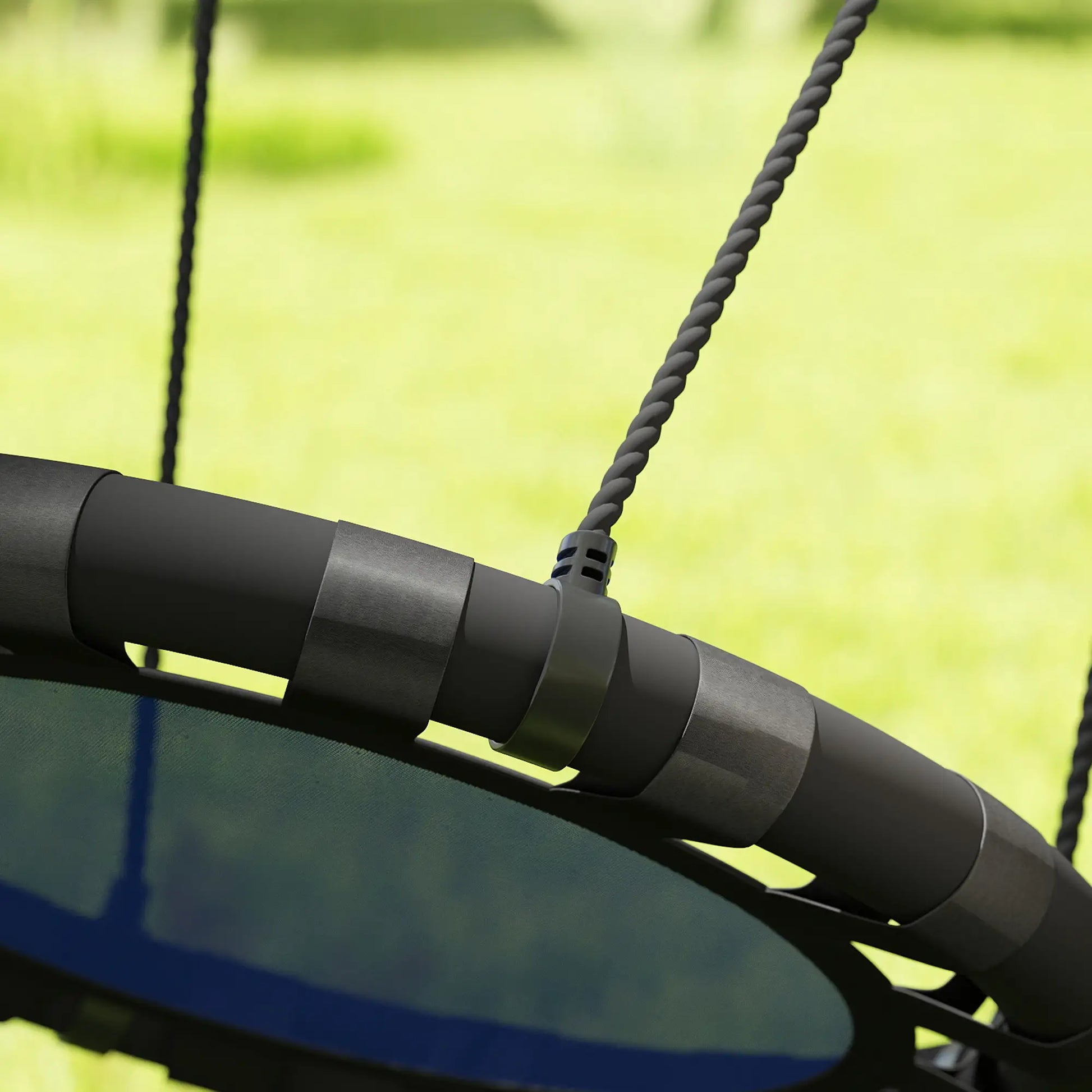 24 Inch Kids Saucer Tree Swing, Adjustable Ropes, Outdoor, Backyard, Blue Gym Sets & Swings at Gallery Canada