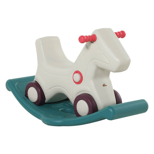 Rocking Horse 2 in 1 Ride on Toys and Sliding Car for Kids Baby Rocker Roller Toddler Playset Indoor Outdoor 1-4 Years Old - Gallery Canada