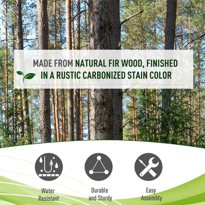 79" Arched Plant Trellis, Pergola Style Roof, Fir Wood Frame Garden Arches at Gallery Canada