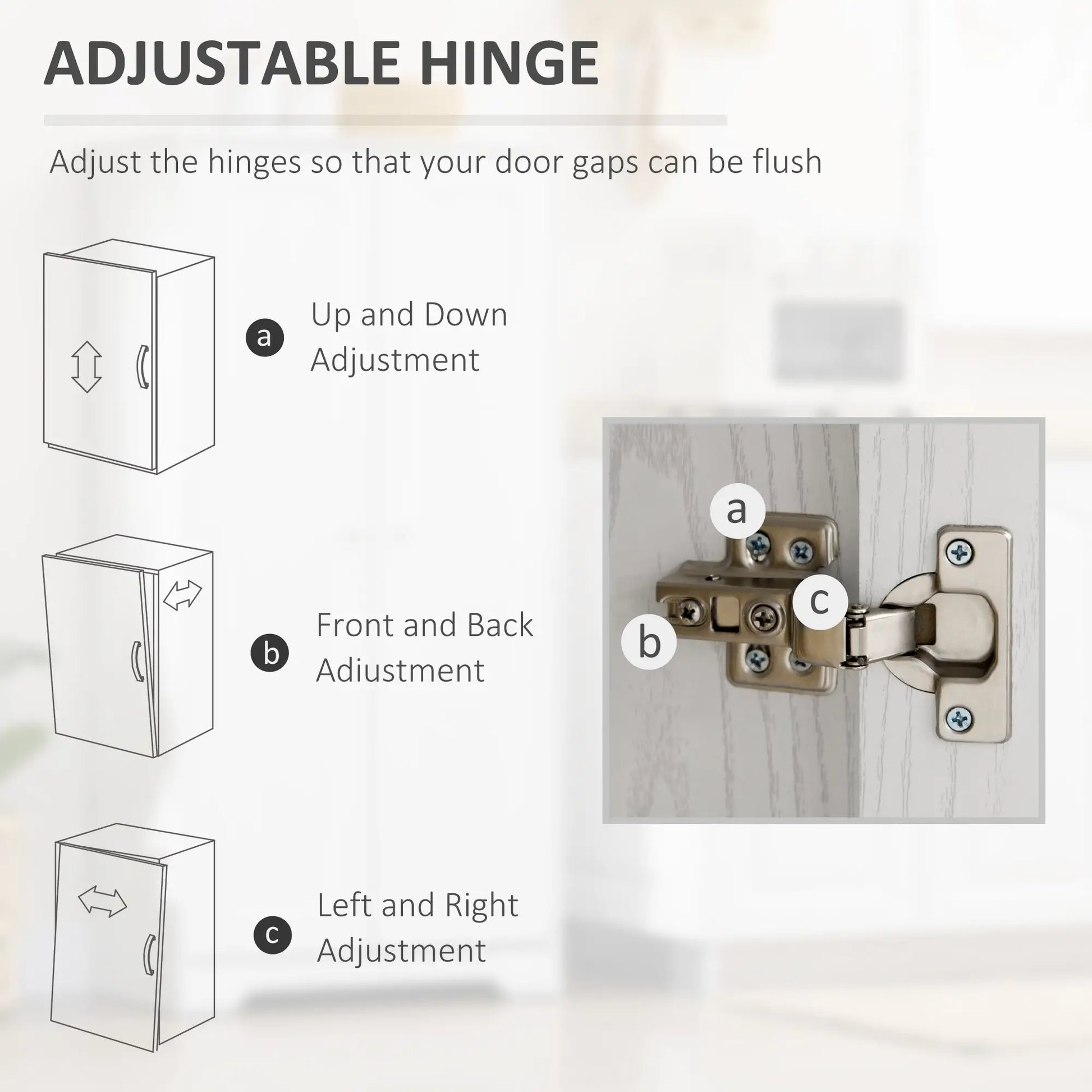 Kitchen Storage Cabinet, 2 Door Pantry with Adjustable Shelves, Distressed White, White Storage Cabinets at Gallery Canada