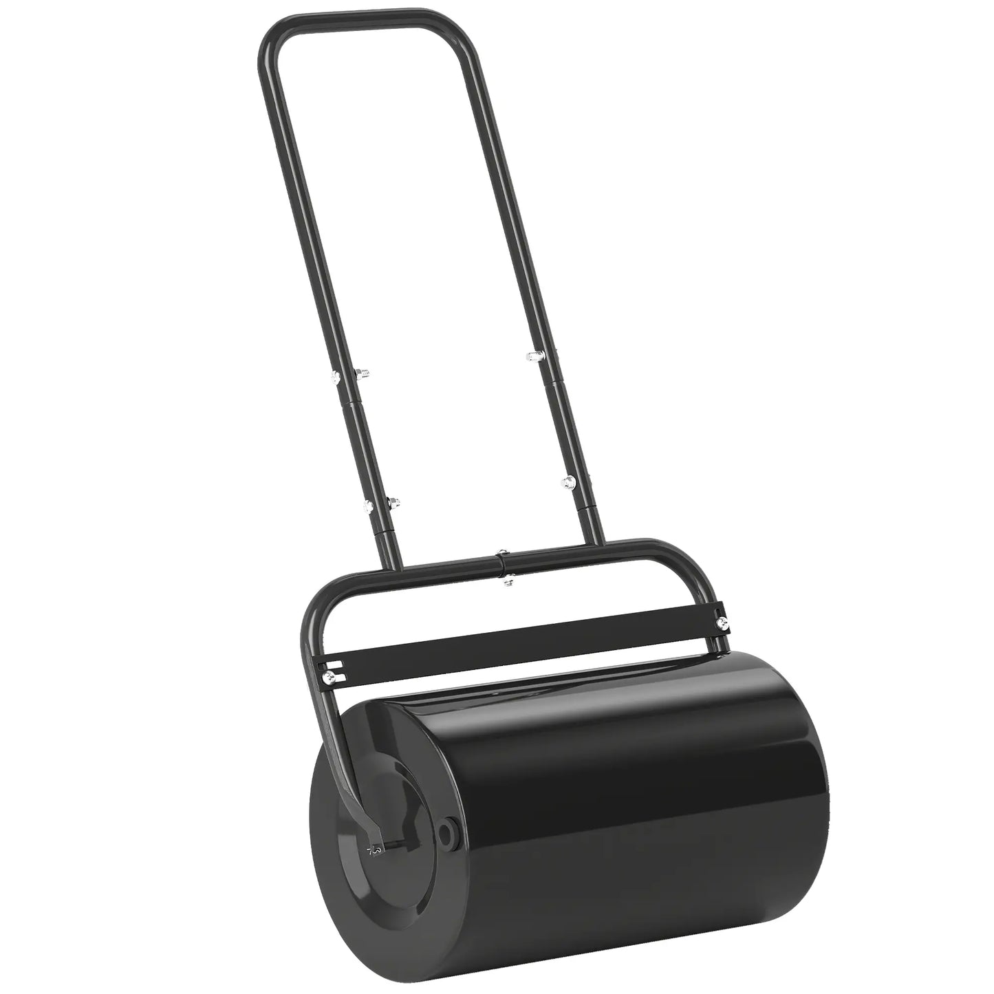 Heavy Duty Lawn Roller, 20" Push Tow Sod Roller, Grass Flattener, Black Lawn Rollers Black at Gallery Canada