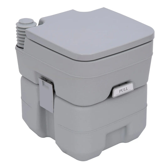 Portable Toilet for Adults, 2 Detachable Tanks, 5.3 Gallon (20L), Grey Camping Toilets Grey at Gallery Canada