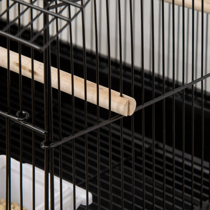 25" Bird Cage with Perch, Swing, Food Container, Slide-out Tray Bird Cages at Gallery Canada