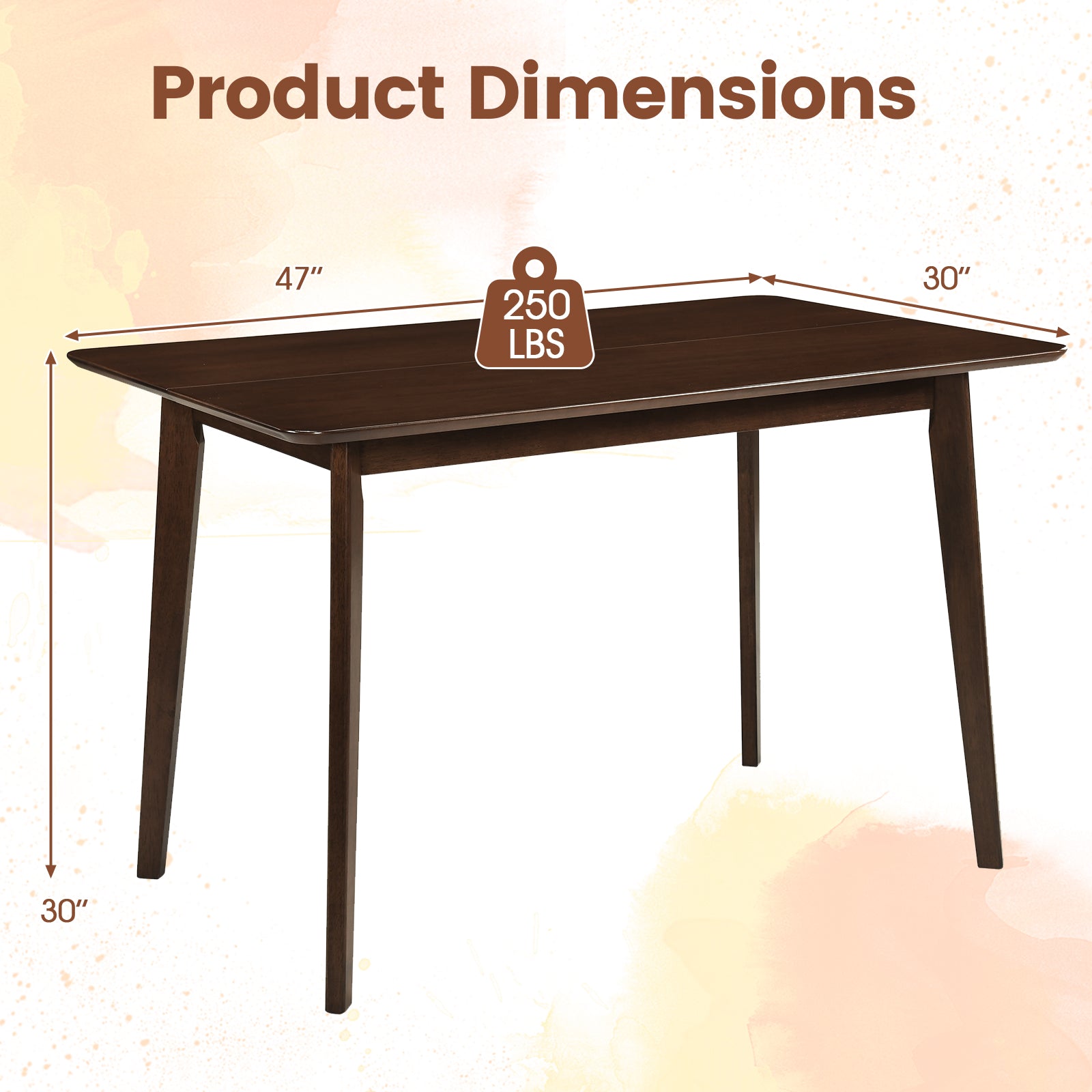 Rectangle Dining Table, 47