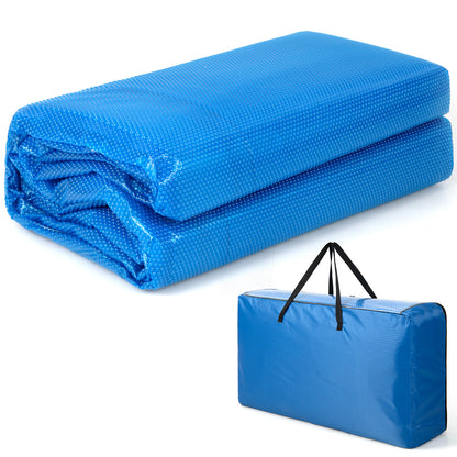 Rectangle Swimming Pool Cover 12-MIL Heat Retaining Pool Solar Blanket with Carrying Bag-36FT x 18FT, Blue Swimming Pools Blue at Gallery Canada