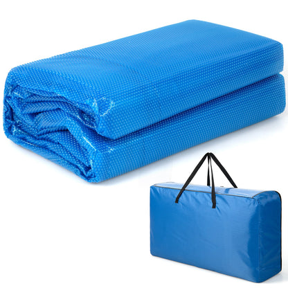 Rectangle Swimming Pool Cover 12-MIL Heat Retaining Pool Solar Blanket with Carrying Bag-36FT x 18FT, Blue Swimming Pools Blue at Gallery Canada