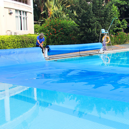 Rectangle Swimming Pool Cover 12-MIL Heat Retaining Pool Solar Blanket with Carrying Bag-40FT x 20FT, Blue Swimming Pools at Gallery Canada