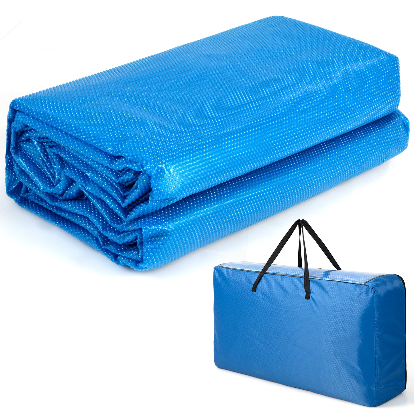 Rectangle Swimming Pool Cover 12-MIL Heat Retaining Pool Solar Blanket with Carrying Bag-40FT x 20FT, Blue Swimming Pools at Gallery Canada