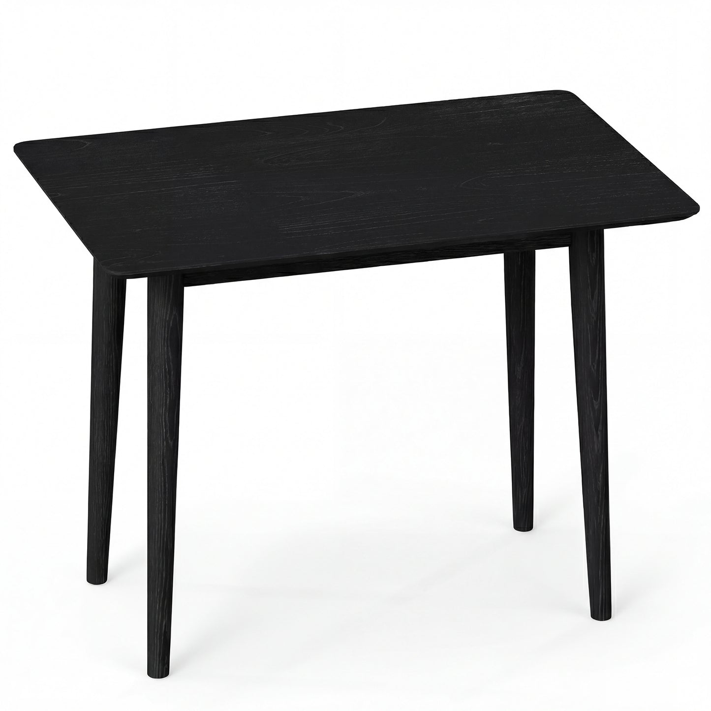 Rectangular Wooden Dining Table, 34 Inch, Farmhouse Kitchen Table, Black Dining Tables Black at Gallery Canada
