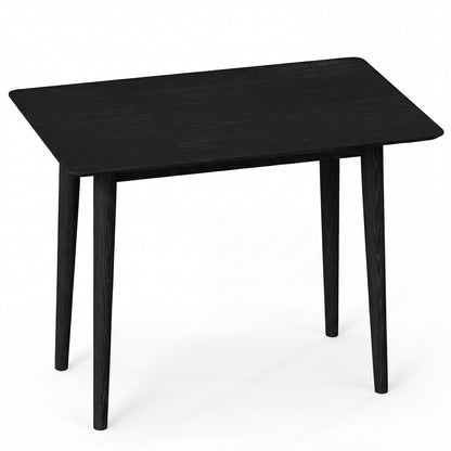 Rectangular Wooden Dining Table, 34 Inch, Farmhouse Kitchen Table, Black Dining Tables Black at Gallery Canada