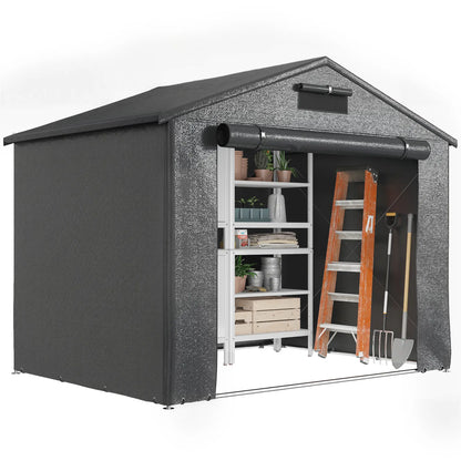 8' x 6' Portable Shed, Waterproof Bike Tent, Dark Grey Sheds at Gallery Canada