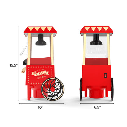 Retro Hot Air Popcorn Maker 1200W, Red Small Appliances at Gallery Canada