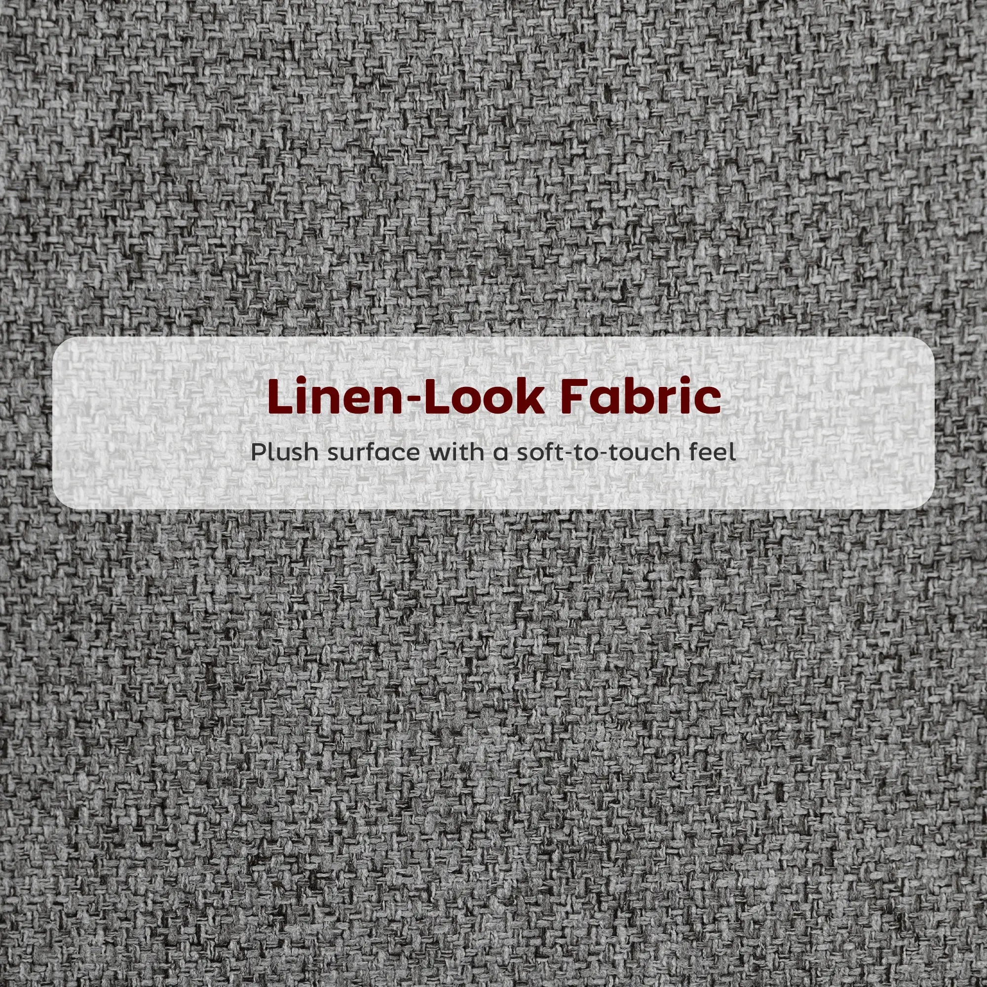 Set of 2 Counter Height Barstools, Upholstered Linen with Backrest, Dark Grey Bar Stools at Gallery Canada