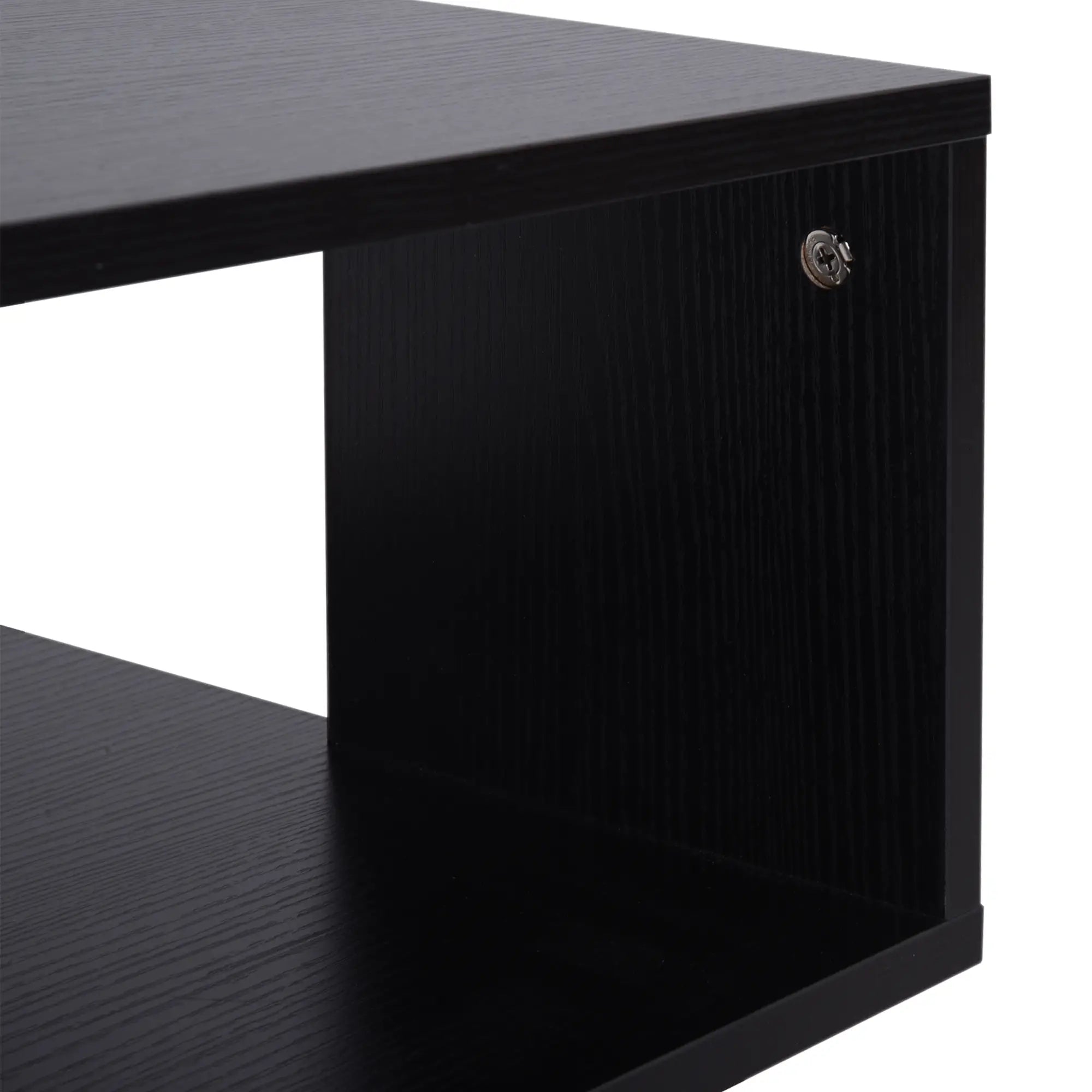 Modern Square 3 Tier Wood Coffee Table, Small Desk, Black Side Tables at Gallery Canada