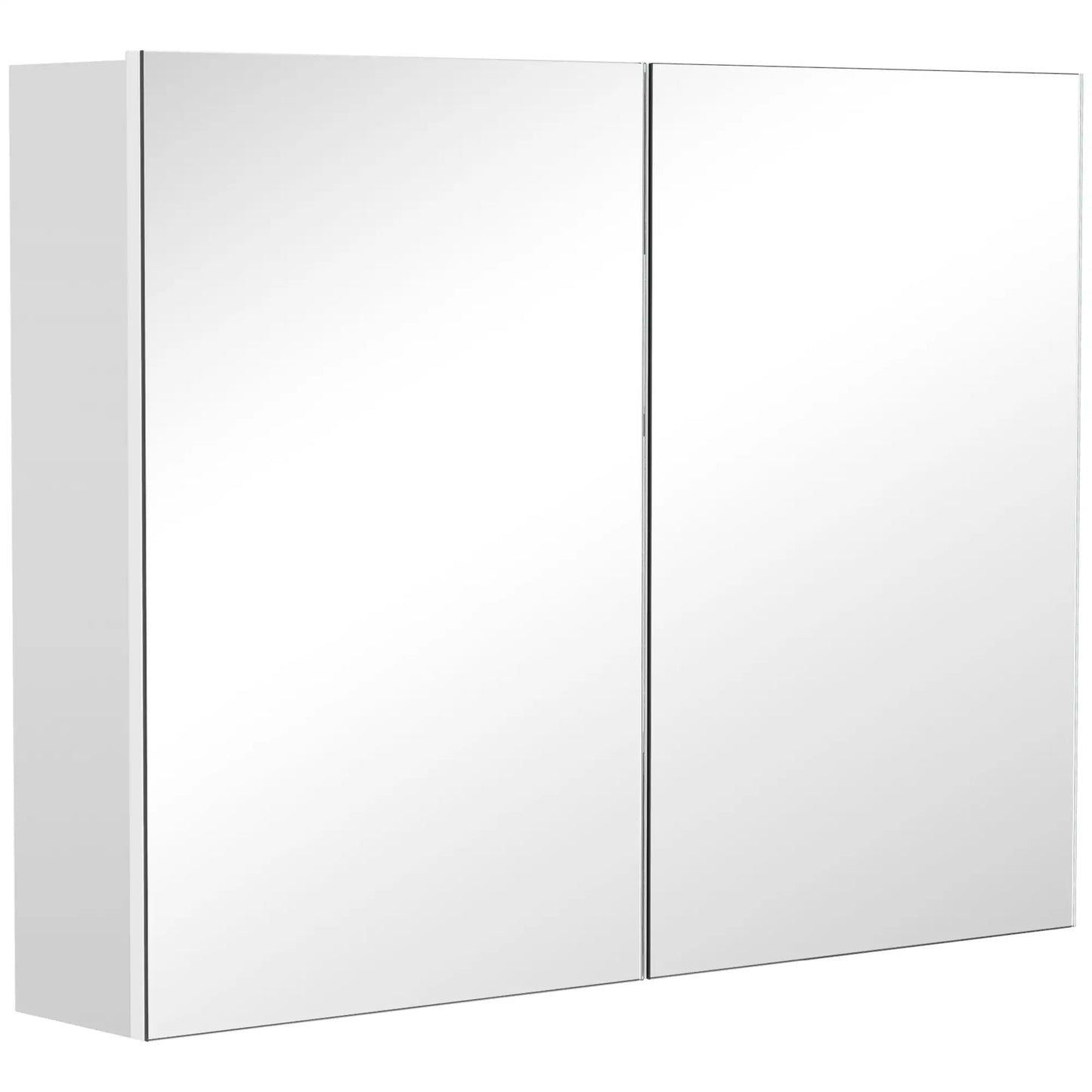 Wall-Mounted Bathroom Mirror Cabinet, Double Doors, Adjustable Shelf, Lilac Mirror Medicine Cabinets Light Lilac at Gallery Canada