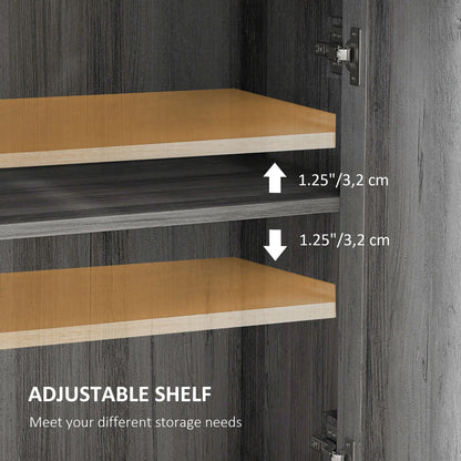 Farmhouse Storage Cabinet With Doors, Drawer, Grey Wash Storage Cabinets at Gallery Canada