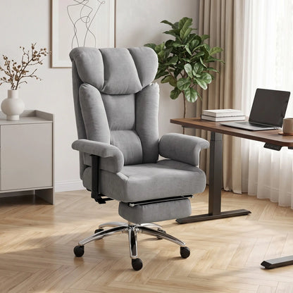Big and Tall Office Chair, Heavy Duty Executive Desk Chair, Grey