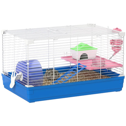 Cage à hamster de 18,5" avec roue, biberon et bol, 2 étages