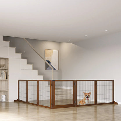 Wooden Pet Gate, Foldable Fence, 6 Panels, 2 Feet, Coffee Houses, Kennels & Pens at Gallery Canada