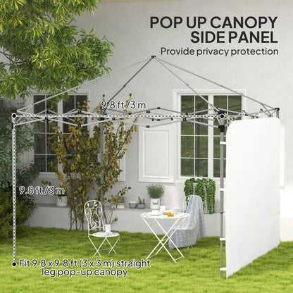 Instant Canopy Sidewall, 10 x 10 ft, 1 Pack, White Gazebo Sidewalls at Gallery Canada
