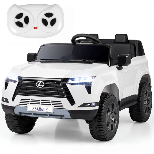 24V 4WD Ride On Car, Licensed Lexus GX550 Electric Vehicle, White Powered Ride On Toys White at Gallery Canada