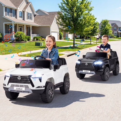 24V 4WD Ride On Car, Licensed Lexus GX550 Electric Vehicle, White Powered Ride On Toys at Gallery Canada