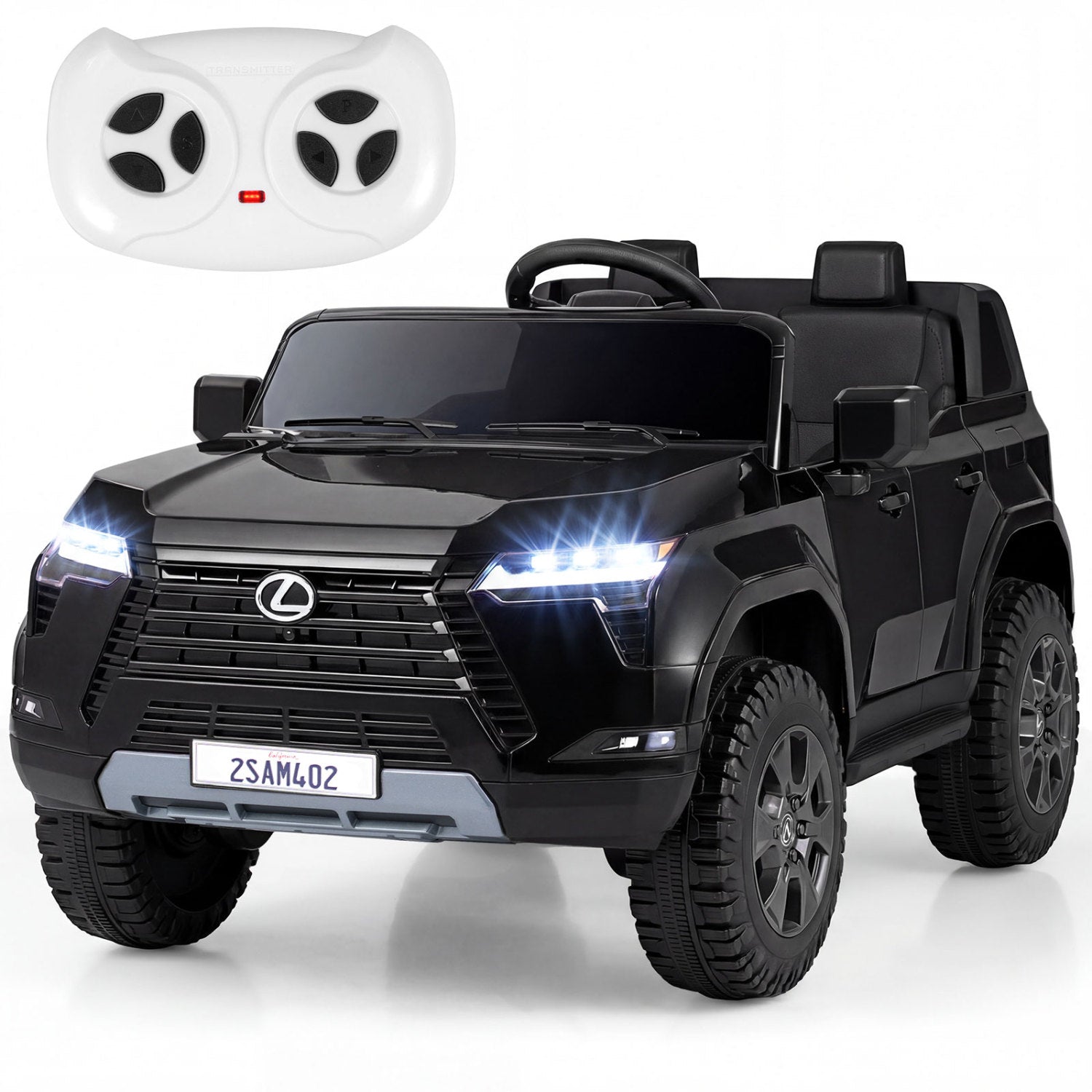 24V 4WD Electric Ride On Car, For Ages 3+, Black Powered Ride On Toys at Gallery Canada