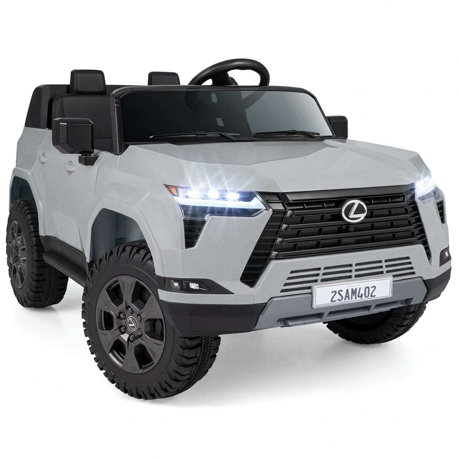 24V 4WD Ride On Car, Remote Control, Ages 3+, Gray Powered Ride On Toys at Gallery Canada