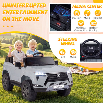 24V 4WD Ride On Car, Remote Control, Ages 3+, Gray Powered Ride On Toys at Gallery Canada