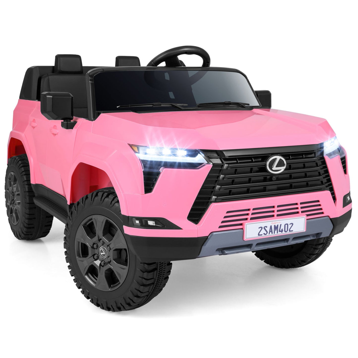 24V 4WD Ride On Car, Licensed Lexus GX550 Electric Vehicle, Pink Powered Ride On Toys Pink at Gallery Canada
