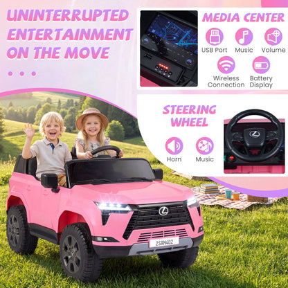 24V 4WD Ride On Car, Licensed Lexus GX550 Electric Vehicle, Pink Powered Ride On Toys at Gallery Canada