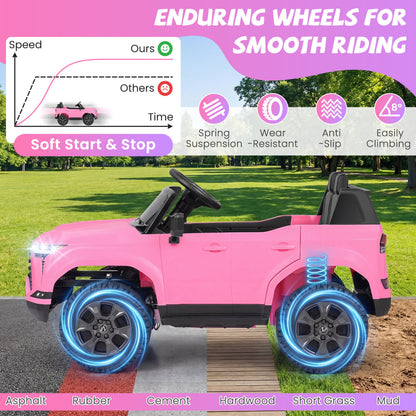 24V 4WD Ride On Car, Licensed Lexus GX550 Electric Vehicle, Pink Powered Ride On Toys at Gallery Canada