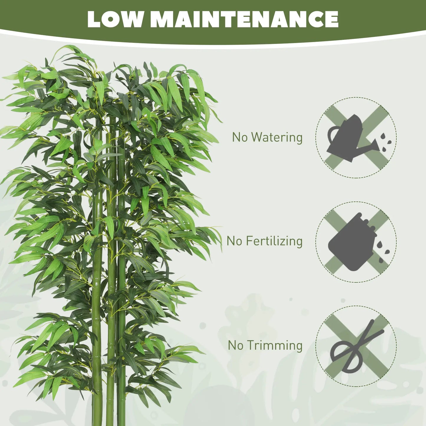 6FT Artificial Bamboo Trees Set of 2, Fake Plants with Nursery Pot Artificial Trees at Gallery Canada