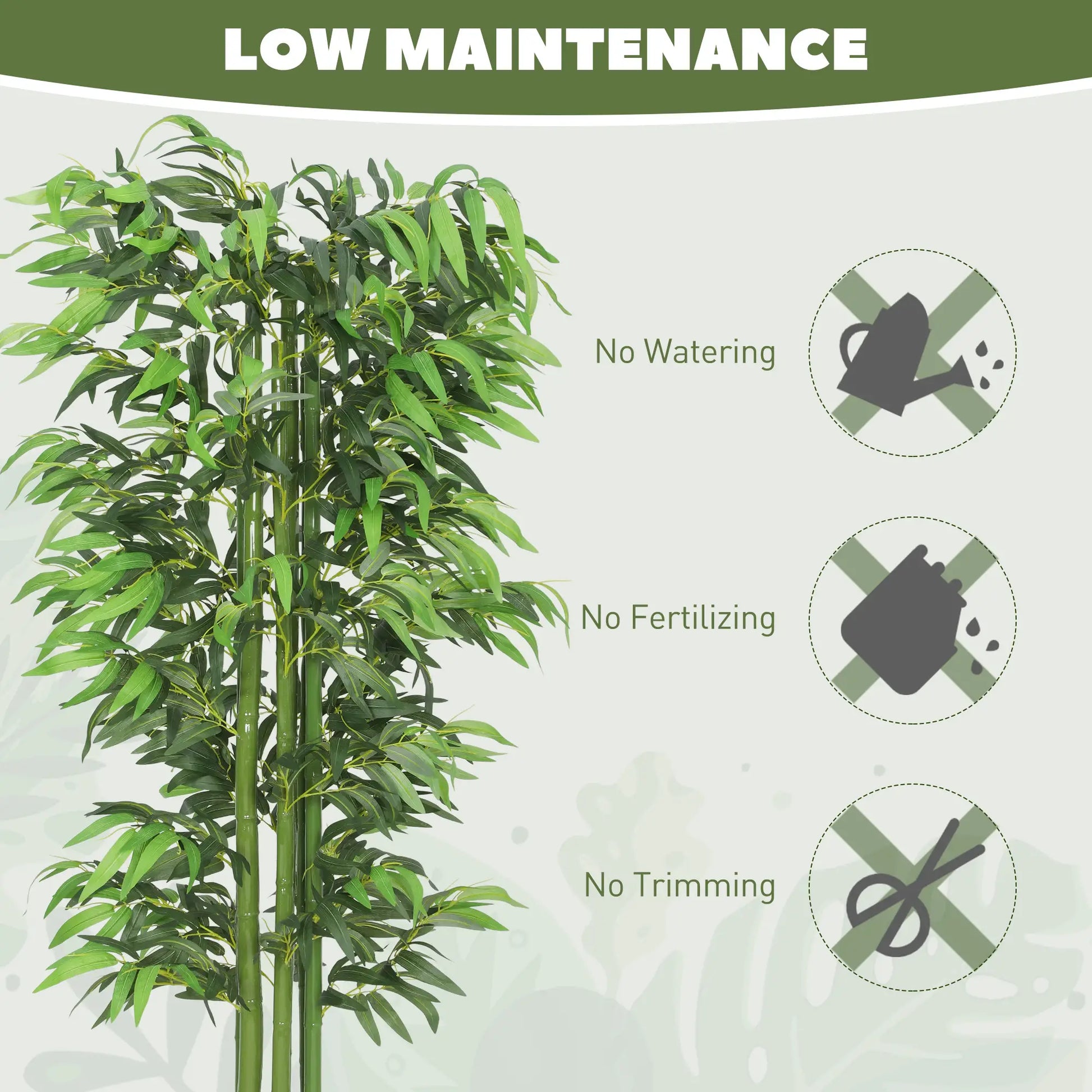 6FT Artificial Bamboo Trees Set of 2, Fake Plants with Nursery Pot Artificial Trees at Gallery Canada