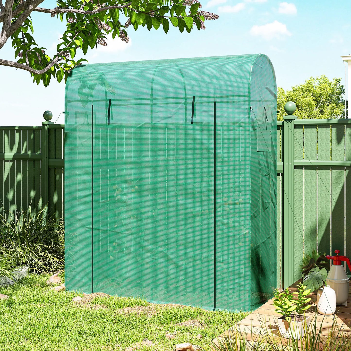 Mini Greenhouse, Portable Garden, 6' x 2' x 6.6', Green Portable Greenhouses at Gallery Canada