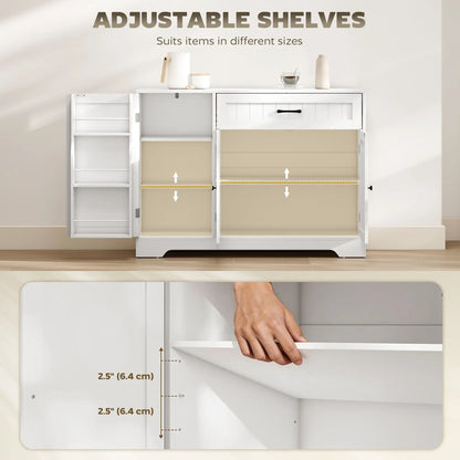 44" Modern Kitchen Cabinet With Drawer, White Bar Cabinets at Gallery Canada