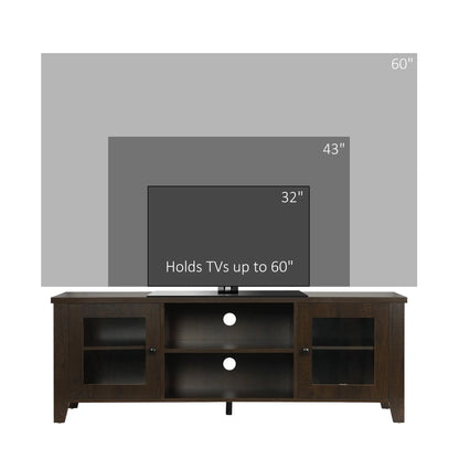 Fireplace TV Stand for 60 Inch TVs, Wood Cabinet with Storage Doors TV Stands at Gallery Canada