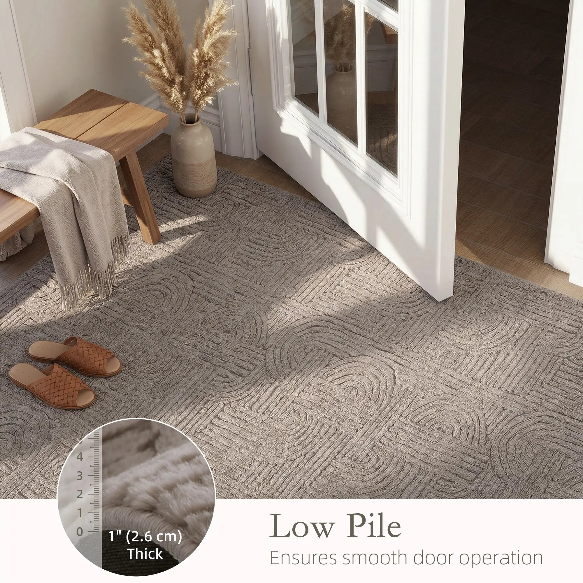 6x9 Faux Fur Rug, Non-Slip Carpet for Living Room, Bedroom, Tan Area Rugs at Gallery Canada