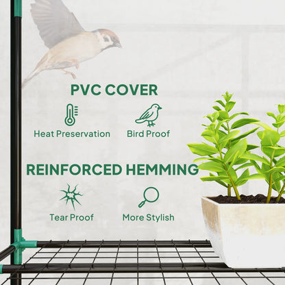 5 Tier Mini Greenhouse, Portable, Transparent, 27.25" x 19.25" x 76", Clear Portable Greenhouses at Gallery Canada