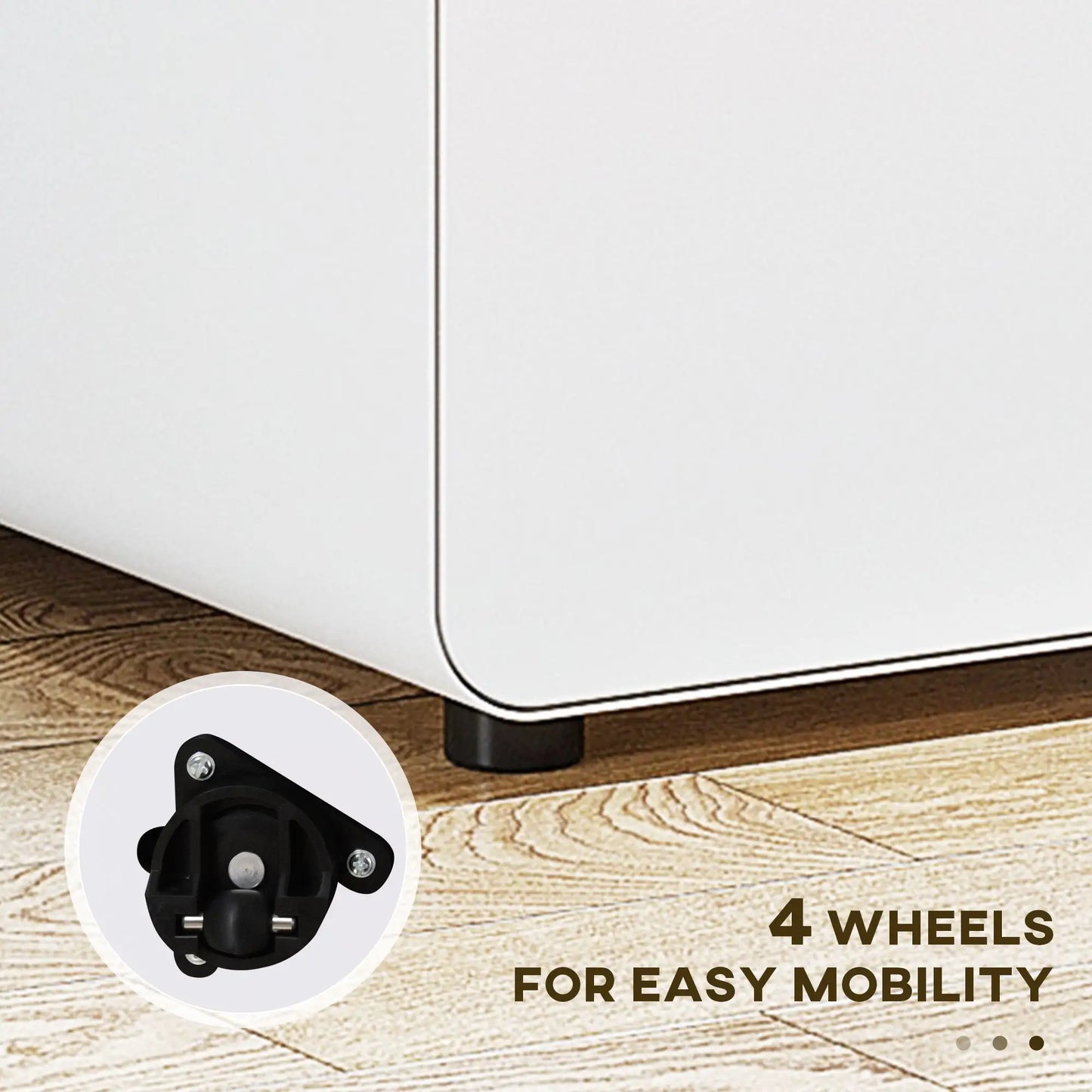 Lockable File Cabinet, Steel Filing Cabinet on Wheels for Legal, A4, Letter Size, Home Office Office Cabinets & Cupboards at Gallery Canada