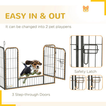 24 Panel 24" Height Dog Playpen, Small Medium Dogs, Grey Houses, Kennels & Pens at Gallery Canada