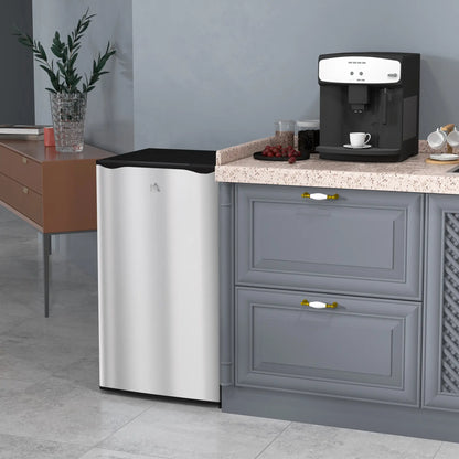 Compact Refrigerator, Mini Fridge with Freezer, Adjustable Shelf, Silver Small Kitchen Appliances at Gallery Canada