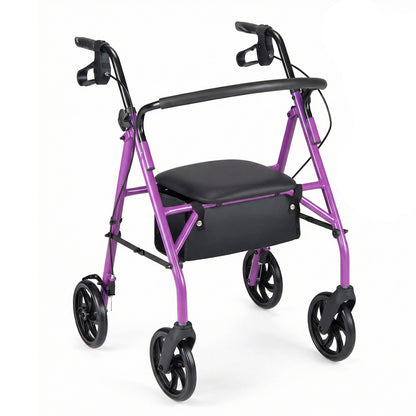Adjustable Rollator Walker With Seat, Purple Walkers & Rollators at Gallery Canada