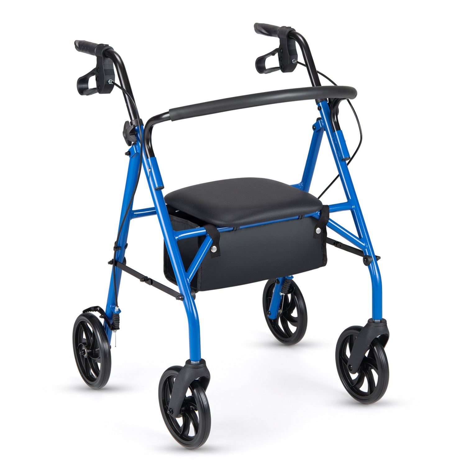Rollator Walker With Seat, Height Adjustable Handles, Blue Walkers & Rollators at Gallery Canada
