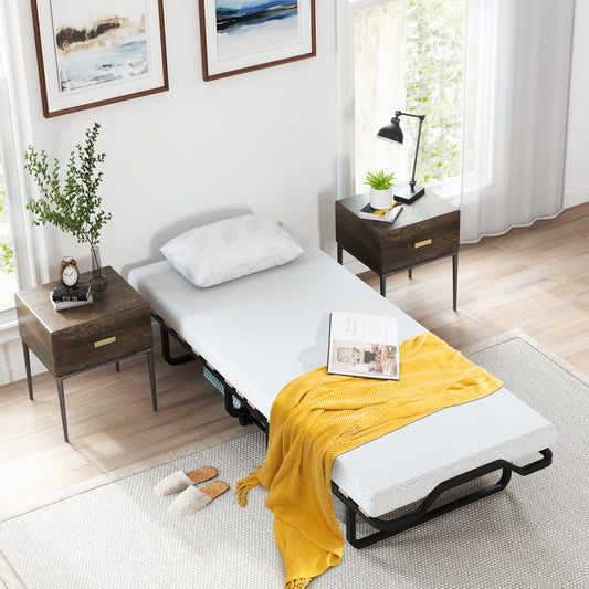 Rollaway Folding Bed, Memory Foam Mattress, Made in Italy Folding Beds Options at Gallery Canada