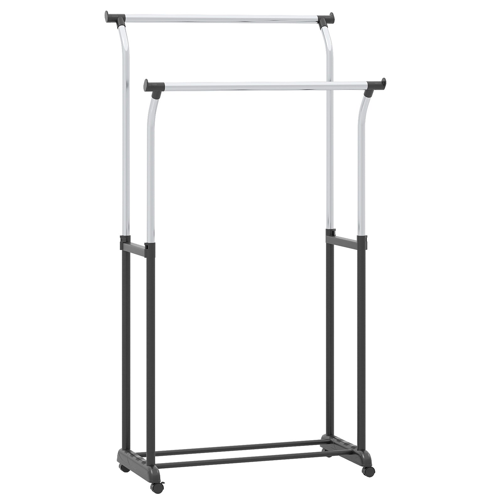 Rolling Clothes Rack, Double Rod, Adjustable Height Clothing & Closet Storage at Gallery Canada